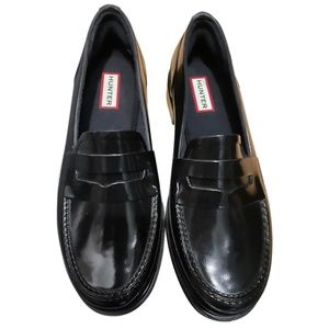 Hunter Rubber Penny Loafers